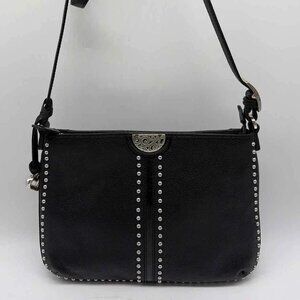 Brighton Black Studded Crossbody Bag (VINTAGE)